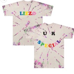 LIZZO U R Special Tie Dye T Shirt White Size Large